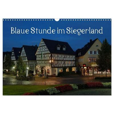 Blaue Stunde im Siegerland (Wandkalender 2027 DIN A3 quer), CALVENDO Monatskalender