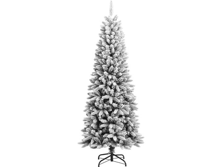 vidaXL Weihnachtsbäume Warmes Weiß PVC und Plastik und Stahl und PE