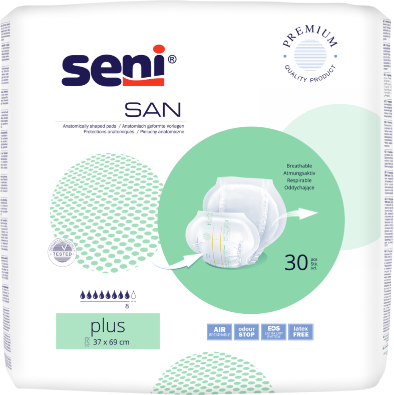 Seni San Plus - 6 paquets de 30 protections