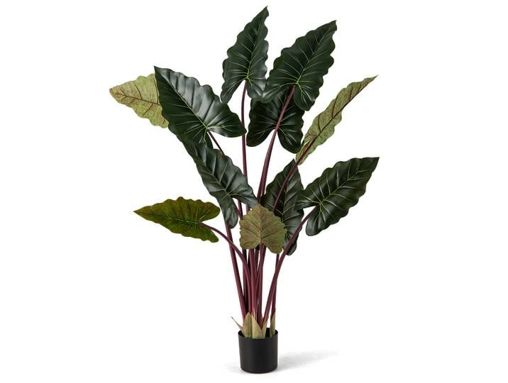 Plante artificielle 160 cm, plante artificielle avec pot et 11 feuilles, plante décorative, plantes vertes, plante d'intérieur décorative