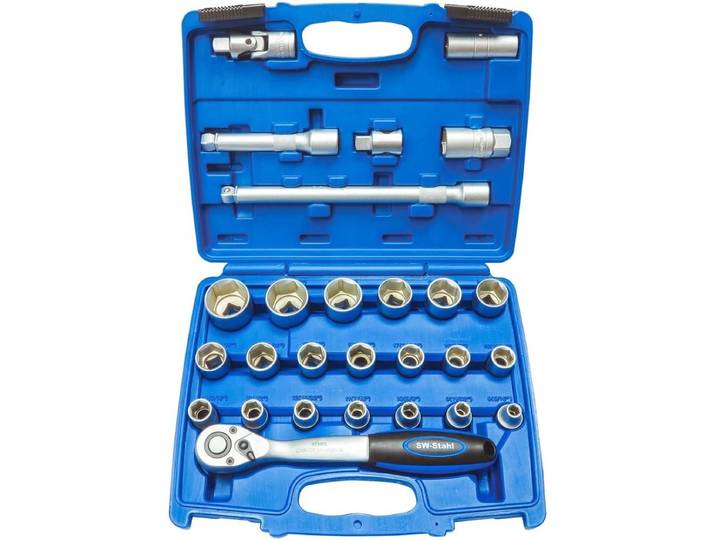 SW-Stahl Dopsleutelset 1/2\, 27 - stuks