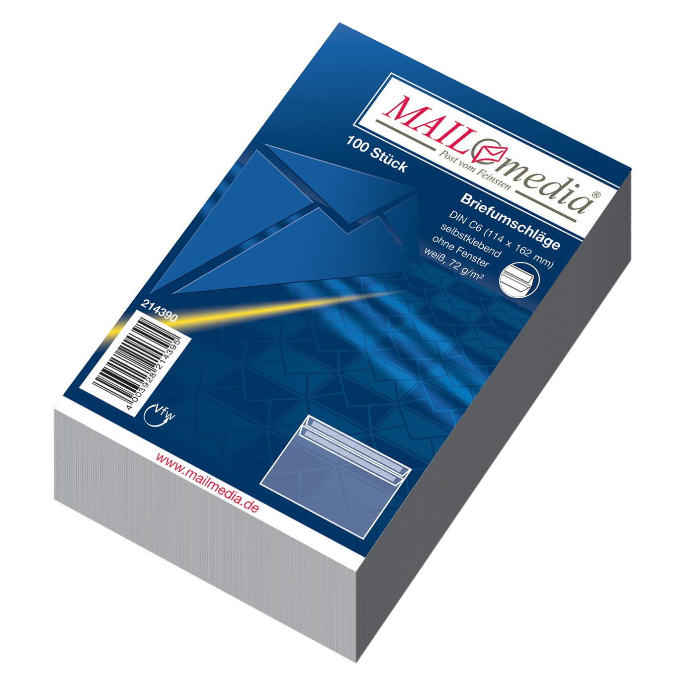 Elepa Couvert ohne Fenster (162 x 114 mm, 100x) (214390)