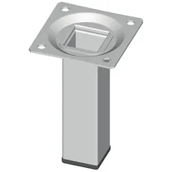 Alfer Element System Möbelfuß weiß 25x25mm H.100mm Platte