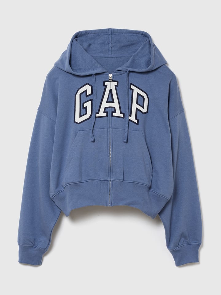 GAP Sweatjacke in Blau - XXL