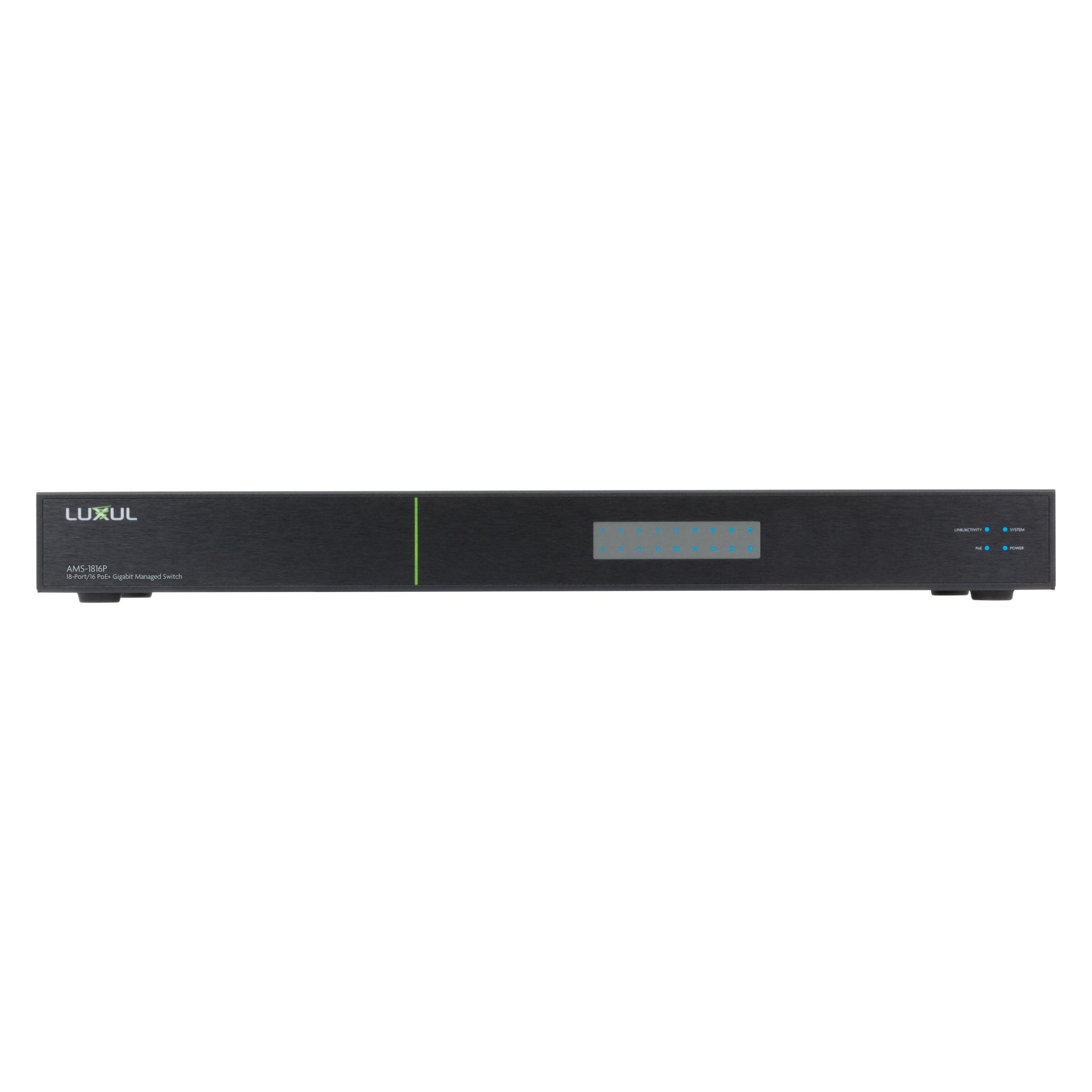 Legrand Wireless AMS-1816P Managed L2/L3 Gigabit Ethernet (10/100/1000) Schwarz Power over Ethernet (P (16 Ports) (AMS-1816P-E)