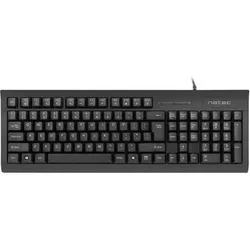 Genesis NATEC keyboard with ID Card Reader Moray (US, Kabelgebunden), Tastatur, Schwarz