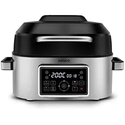 Karaca Gastro Air Grill Airfryer & Grillgerät für 6 Personen, Großes Fassungsvermögen, 6 L