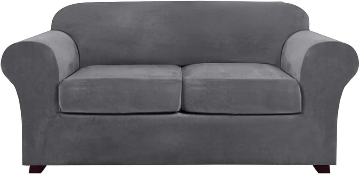 Stretch Bankhoes XL Donkergrijs - Antislip Sofa Beschermhoes voor Meubels