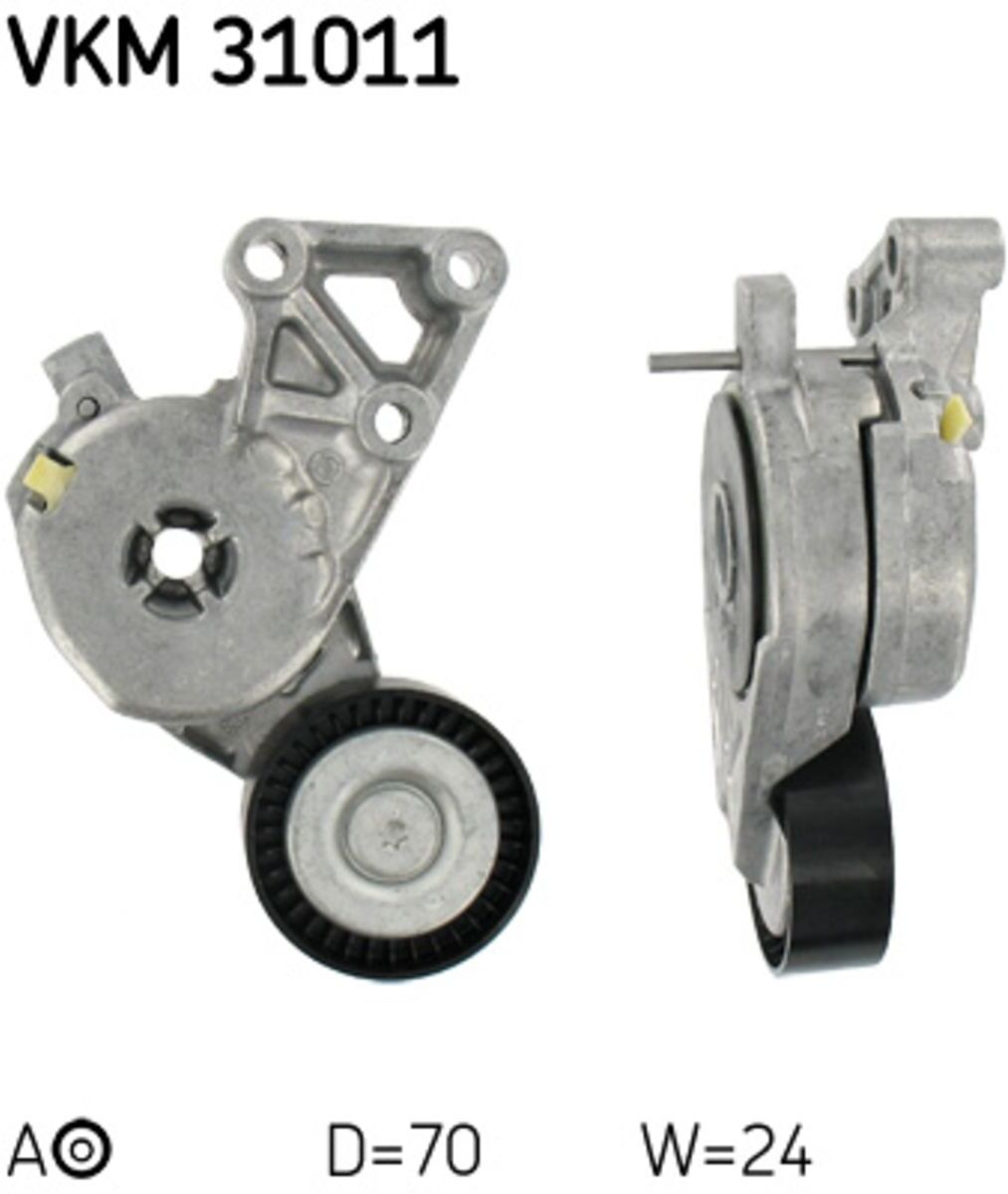 Spannrolle, Keilrippenriemen SKF VKM 31011
