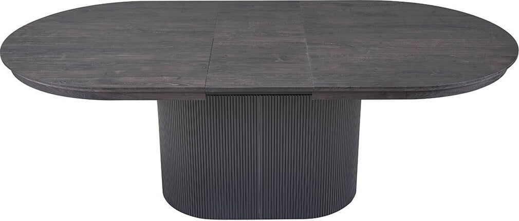 Meublorama VAGOS Uitschuifbare Ovale Eettafel - Donkerbruin - 180-220 cm