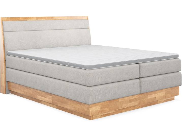 Boxspringbett SWISS HOME STYLE ONYX beige 160x200cm fest