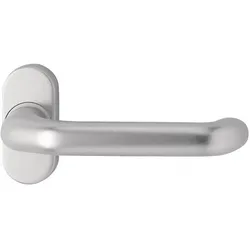 EDI, Türgriff + Türgarnitur, Profiltürdrückerlochteil 1300/2033 Edelstahl EST oval 8 mm gekröpft (Türgriff)