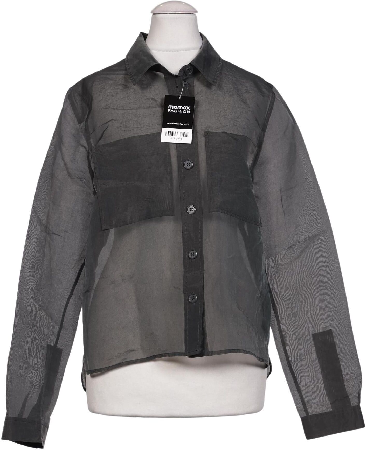 COS Damen Bluse, Grau, Gr. EU 36, Seide / Synthetik - Second Hand