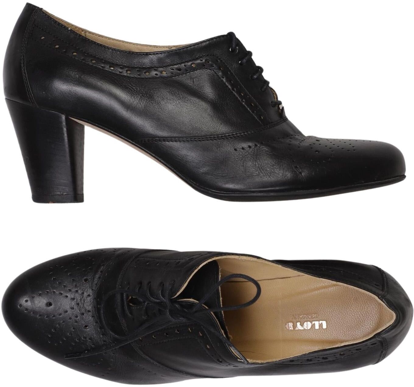 Lloyd Damen Halbschuh, Schwarz, Gr. EU 37.5, Leder - Second Hand