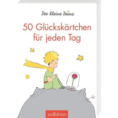 Der Kleine Prinz. 50 Glückskärtchen für jeden Tag, Gebundene Ausgabe von Antoine de Saint-Exupery, arsedition, 978-3-8458-3627-0