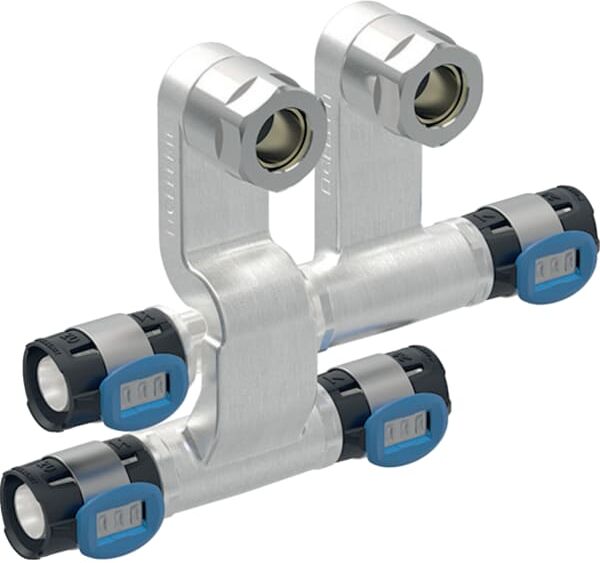 Geberit FlowFit raccord Pièce en T 619441221 DN 15/12/15, Ø 20/15/20 mm, pour départ / retour