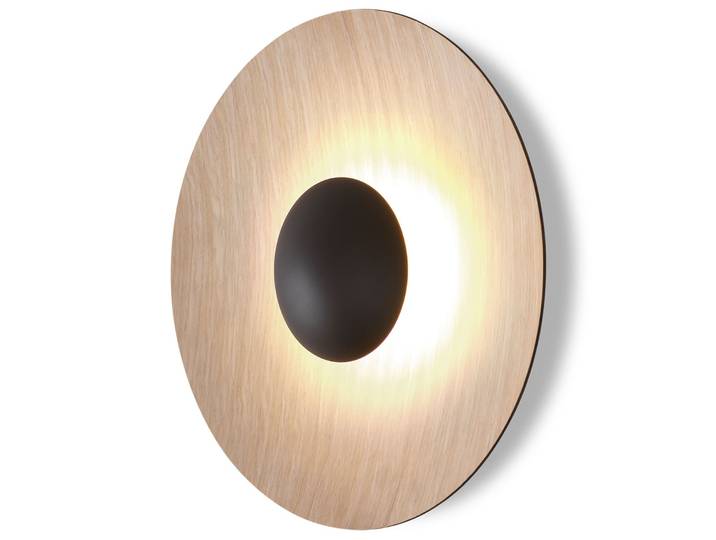 Ginger 42 C Wandleuchte Oak-Oak - Marset - Wohnzimmer - Design - Metall - Rund