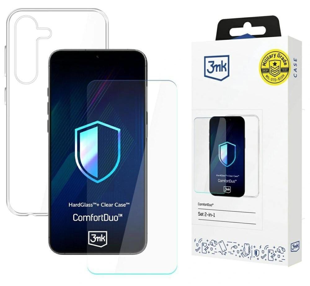 3Mk Comfortduo Transparante hoes voor Samsung Galaxy S25