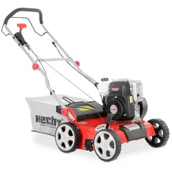 Vertikutierer Benzin 5641 | 40 cm Arbeitsbreite | 4,0 kW / 5,5 PS | Vertikutierer & Rasenlüfter | 45 Liter Fankgorb | HECHT