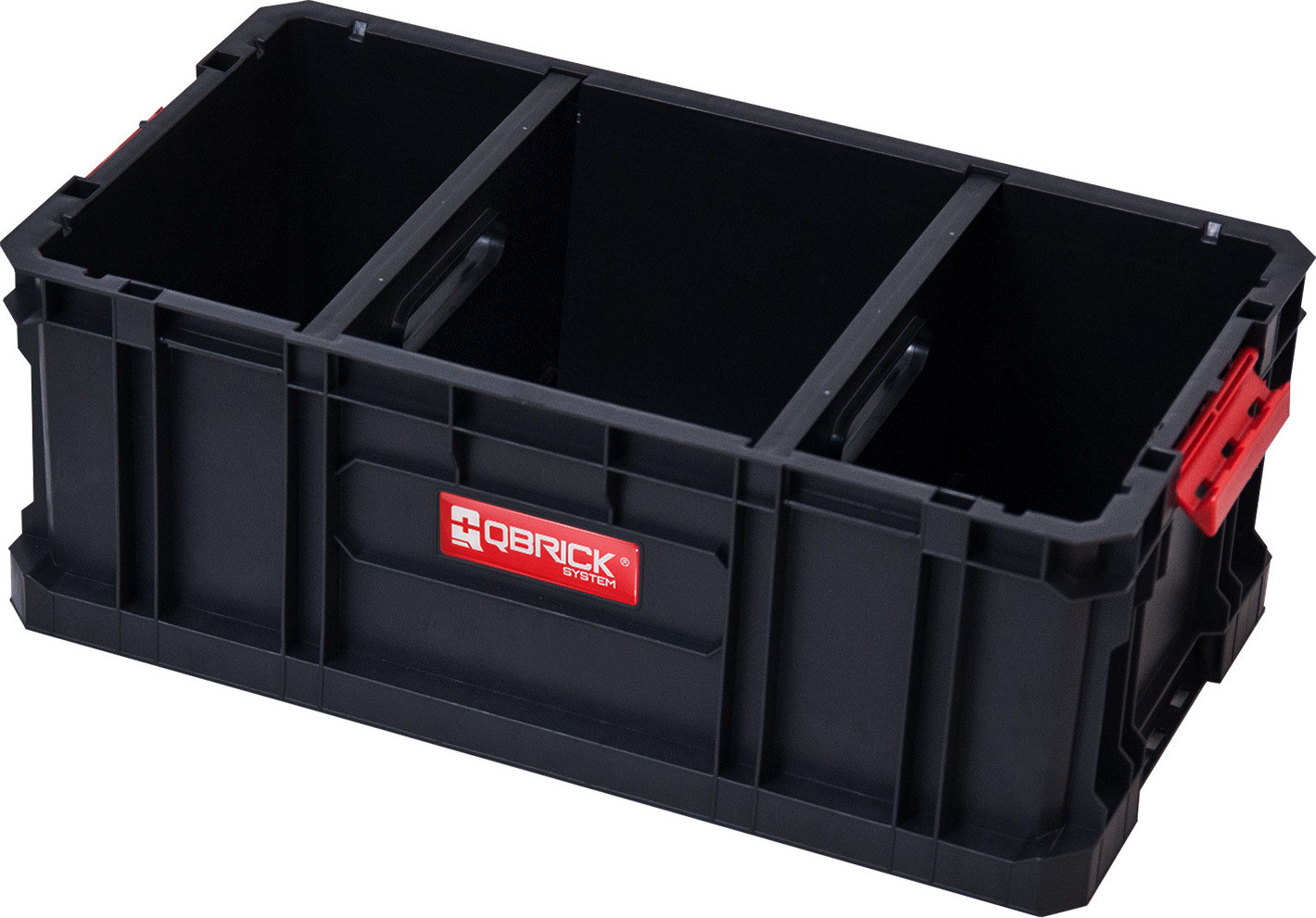 QBRICK System TWO Box 200 Flex Gereedschapskrat, zwart, stapelbaar, B: 26,0 cm, D: 29,5 cm, H: 19,5 cm