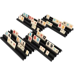 Feldherr 4er Set Kunststoff Ablagebretter für Rummikub, 4 Slots, stapelbar (Kunststoff)