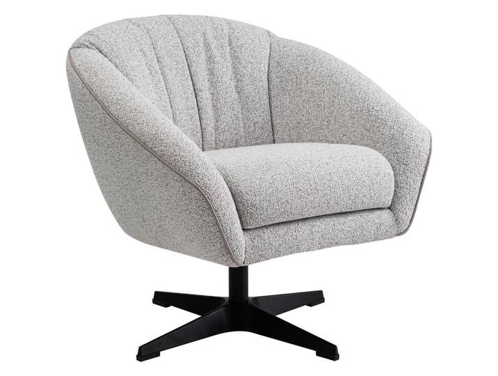 Stylife Sessel, Hellgrau, Metall, 80x78x80 cm, Stoffauswahl, Wohnzimmer, Sessel, Sessel
