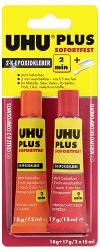 UHU Plus Sofortfest Zwei-Komponentenkleber 45705 35g