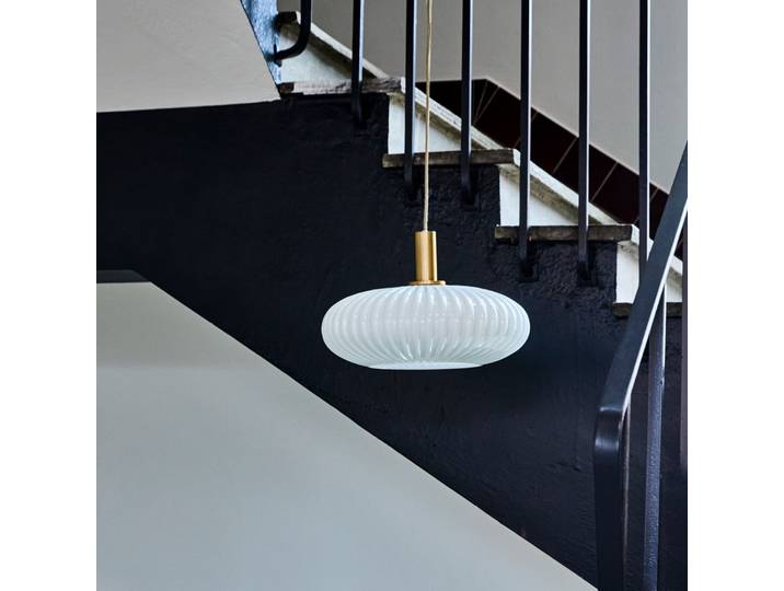 Fort Hängeleuchte weiß messing Glas Ø 42 cm - House Doctor - Wohnzimmer - Modern - Einflammig