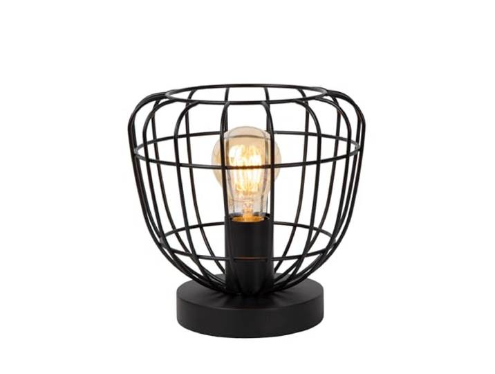 LUCIDE FILOX - Tischlampe - Ø 20 cm - 1xE27 - Schwarz