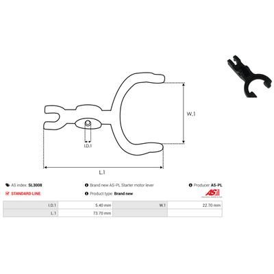 AS-PL Starterhebel, Vergaser sl3008 für Opel MITSUBISHI HYUNDAI Mercedes