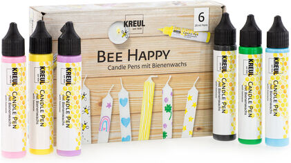 Kreul "Bee Happy" Candle Pens, 6x 29 ml
