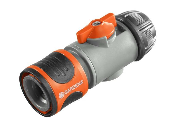 Gardena slangstuk met reguleerventiel 13 mm en 15 mm