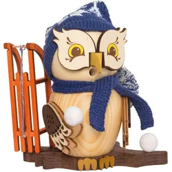 Kuhnert, Weihnachtsdeko, RM Eule mit Schlitten 37221
