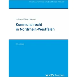 Kommunalrecht in Nordrhein-Westfalen, Fachbücher von Frank Bätge, Harald Hofmann, Cornelius Wiesner