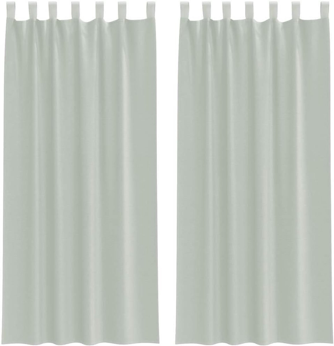 Semi-transparante lichtgrijze vitrage voor privacy - 140 x 245 cm