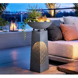 LED-Pflanzsäule »Blume des Lebens«