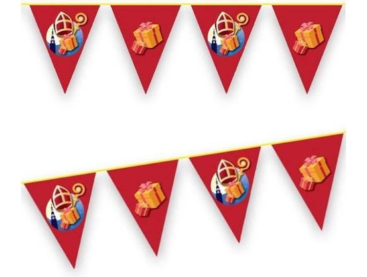 Vlaggenlijn Sinterklaas - Welkom Sinterklaas - Sinterklaas versiering - 10 m - Multi