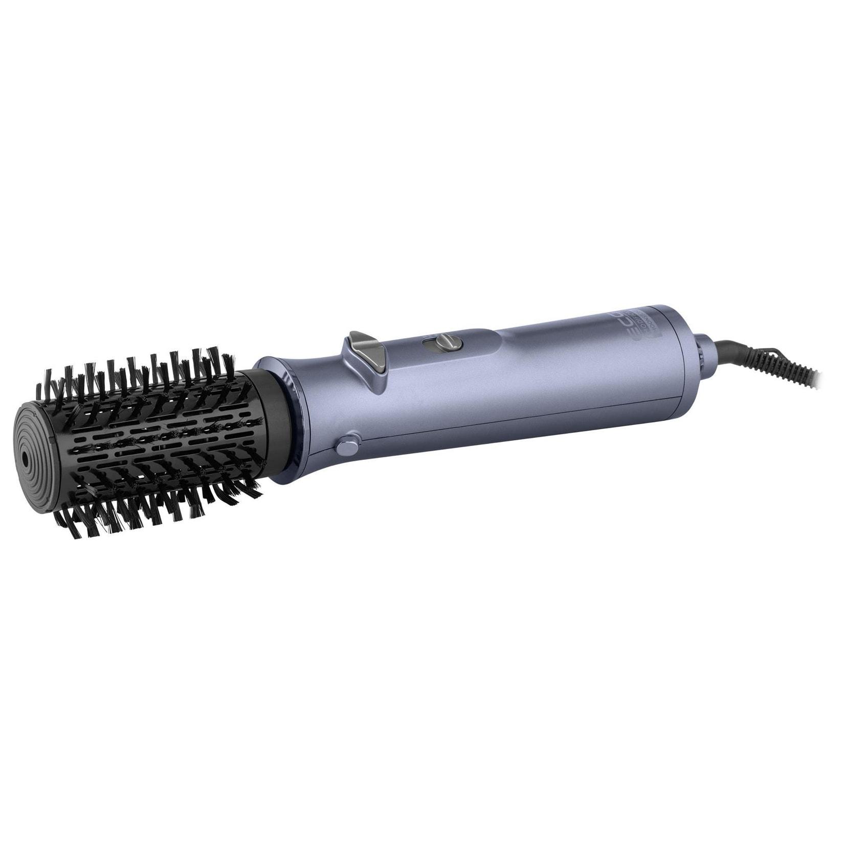 ECG Modifica Hairbrush Moonstone Warmluftbürste (Keramikoberfläche, rotierend Rechts- und Linkslauf, 2 rotierende Keramikbürsten 45 und 38 mm, 2 Temperaturstufen, 2 Gebläsegeschwindigkeiten, Kaltluftfunktion, Dreifach-Ionisierung, Stromkabel 360° drehbar,