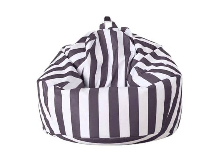 MKYYIOED Sitzsackbezug Outdoor Bean Bag Pouf Cover Kein Füllstoff im Inneren(Dark grey,D100cm-cover-adults)