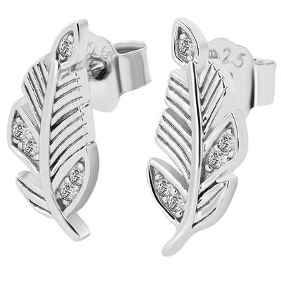 Paar Ohrstecker ADELIA´S "Damen Ohrstecker aus 925 Sterling Silber", silber, Ohrringe, Damen, Damen, Silber 925 (Sterlingsilber)