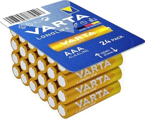 VARTA Longlife 24 AAA (Plastic free CUBE Tray), 24 Stk