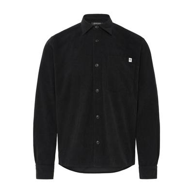 Langarmhemd INDICODE "Langarmhemd IDMotoril", Herren, Gr. S, N-Gr, schwarz, Obermaterial: 100% Polyester PES., Hemden