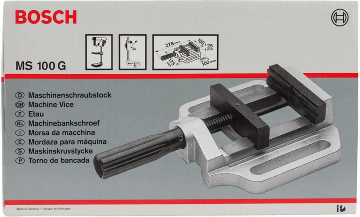 Bosch Maschinenschraubstock MS 100 G 135 mm 100 mm 100 mm (2608030057)