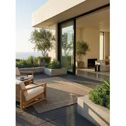 Outdoorteppich ALSTER, einfarbig, Braun, 120 x 170 cm