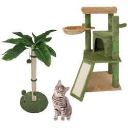 Kratzbaum Palme oder Kaktus Kratzsäule Katzenbaum zum Krallen wetzen Spielen ... Palme