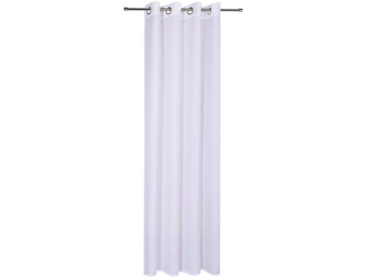 Vorhang GERSTER Austen Gr. 1, weiss (weiß), B:140cm H:235cm, Wirkware, Polyester, Gardinen, Vorhang, recyceltes Polyester, monochrom, samt, Thermo