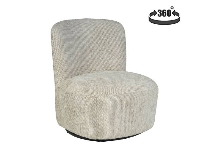 Fauteuil pivotant beige