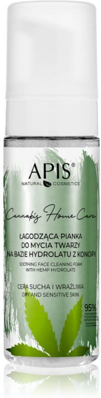 Apis Natural Cosmetics Cannabis Home Care Cleansing Foam for dry and sensitive skin 150 ml