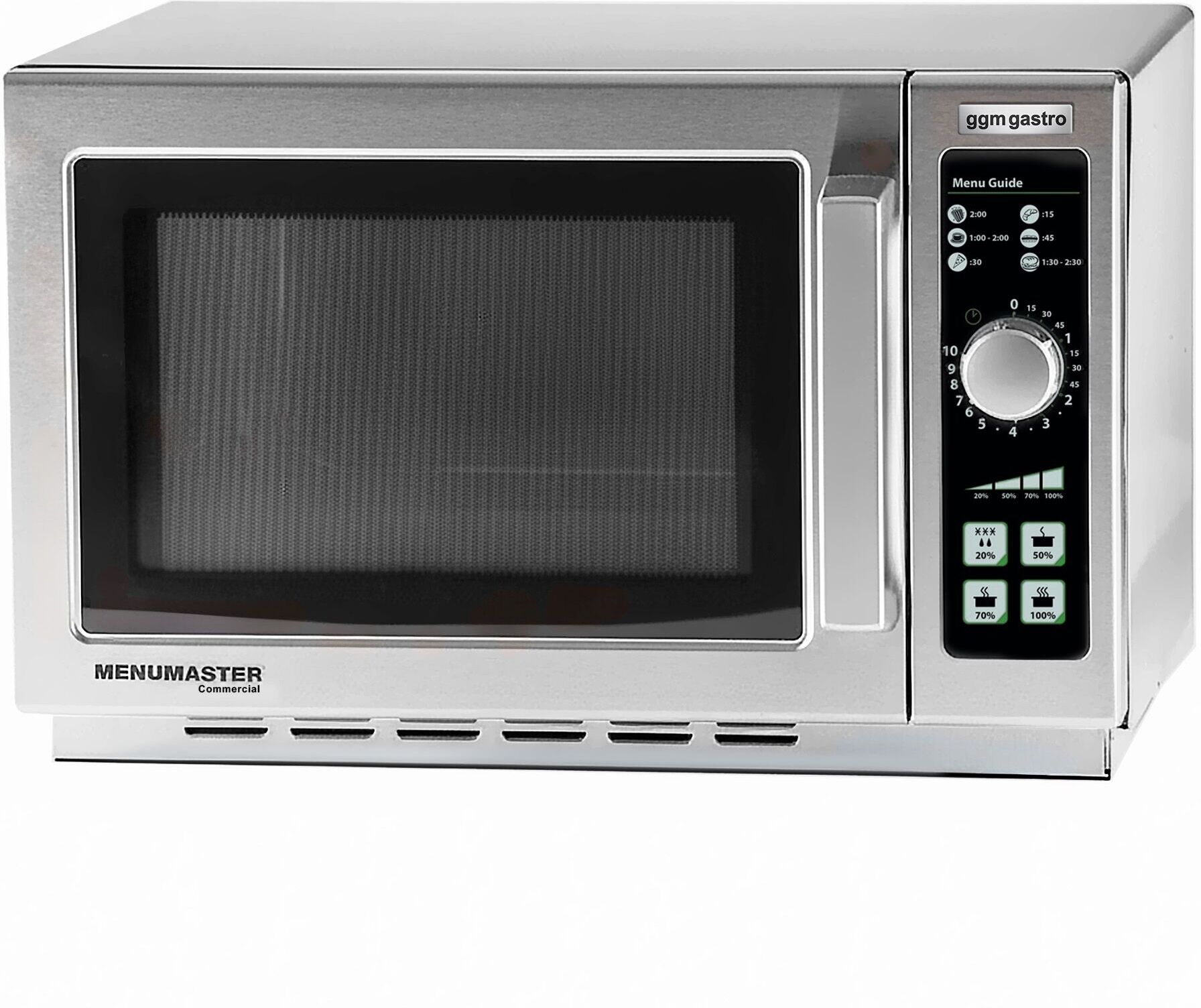 GGM Gastro Magnetron - 34l - 1100W - Mechanisch zilver