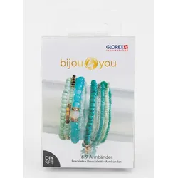 Schmuck-Set Armbänder "türkis"